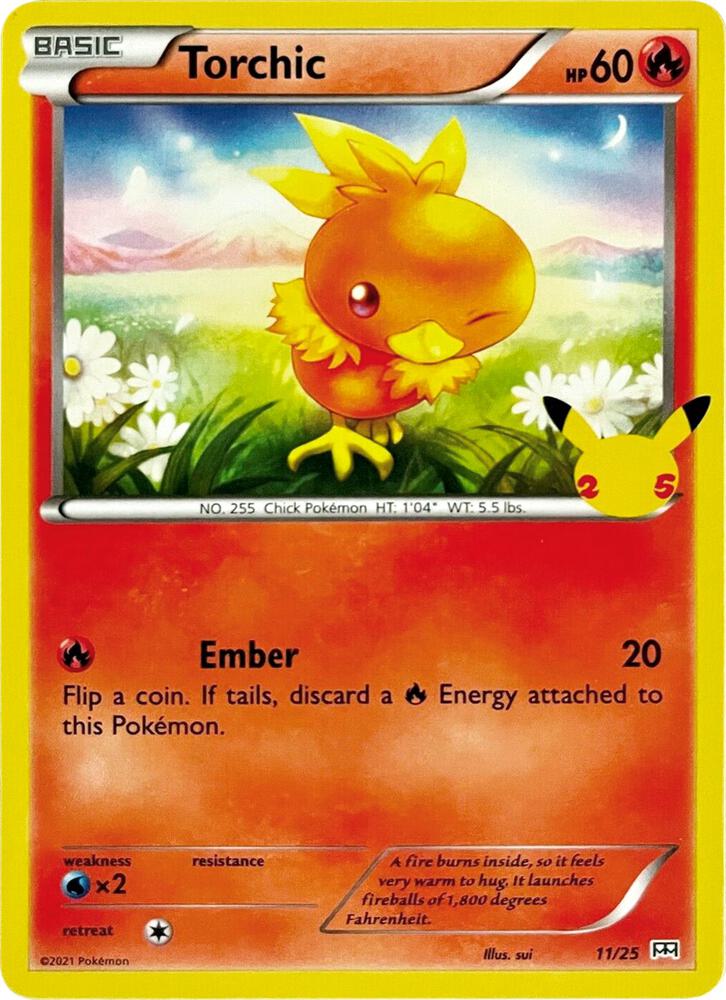 Torchic - 11/25 - 011/025 | Promo | (M21 | McDonald's 25th Anniversary Promos)