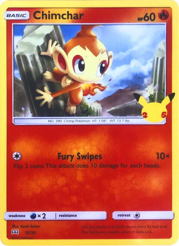 Chimchar - 12/25 - 012/025 | Promo | (M21 | McDonald's 25th Anniversary Promos)