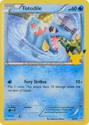 Totodile - 18/25 - 018/025 | Promo | (M21 | McDonald's 25th Anniversary Promos)