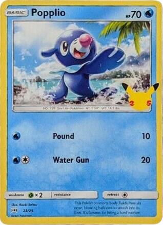 Popplio - 23/25 - 023/025 | Promo | (M21 | McDonald's 25th Anniversary Promos)