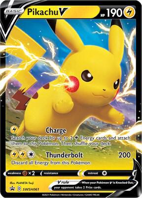 Pikachu V - SWSH061 | Promo | (SWSD | SWSH: Sword & Shield Promo Cards)
