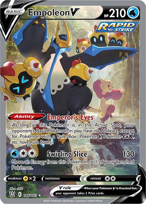 Empoleon V (Alternate Full Art) - 146/163 | Ultra Rare | (SWSH05 | SWSH05: Battle Styles)