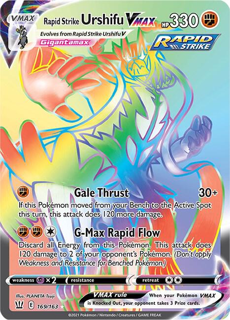 Rapid Strike Urshifu VMAX (Secret) - 169/163 | Secret Rare | (SWSH05 | SWSH05: Battle Styles)