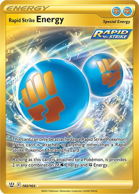 Rapid Strike Energy (Secret) - 182/163 | Secret Rare | (SWSH05 | SWSH05: Battle Styles)