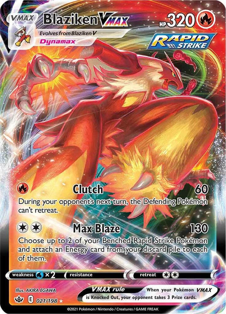 Blaziken VMAX - 021/198 | Ultra Rare | (SWSH06 | SWSH06: Chilling Reign)