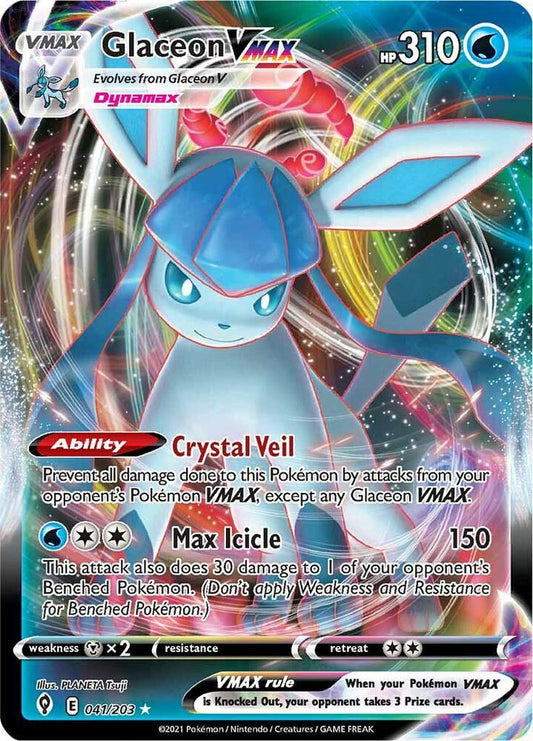 Glaceon VMAX - 041/203 | Ultra Rare | (SWSH07 | SWSH07: Evolving Skies)