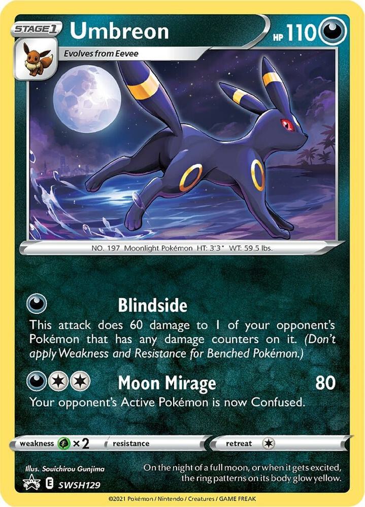 Umbreon - SWSH129 | Promo | (SWSD | SWSH: Sword & Shield Promo Cards)