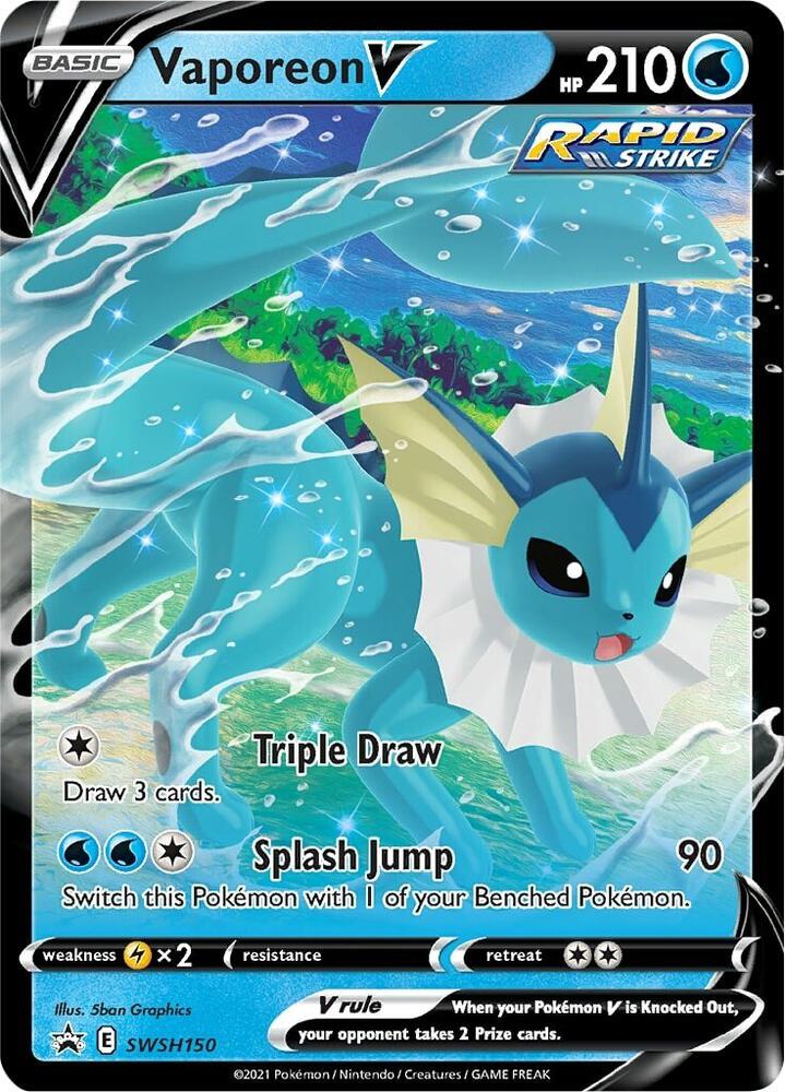 Vaporeon V - SWSH150 | Promo | (SWSD | SWSH: Sword & Shield Promo Cards)