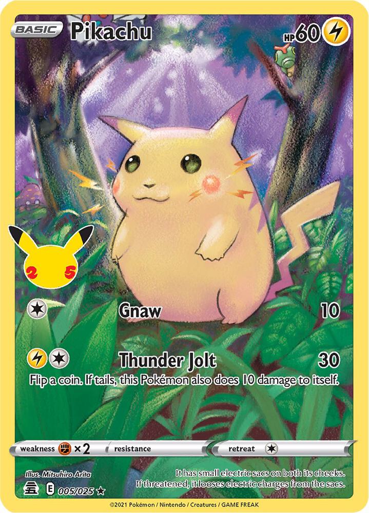 Pikachu - 005/025 | Holo Rare | (CLB | Celebrations)
