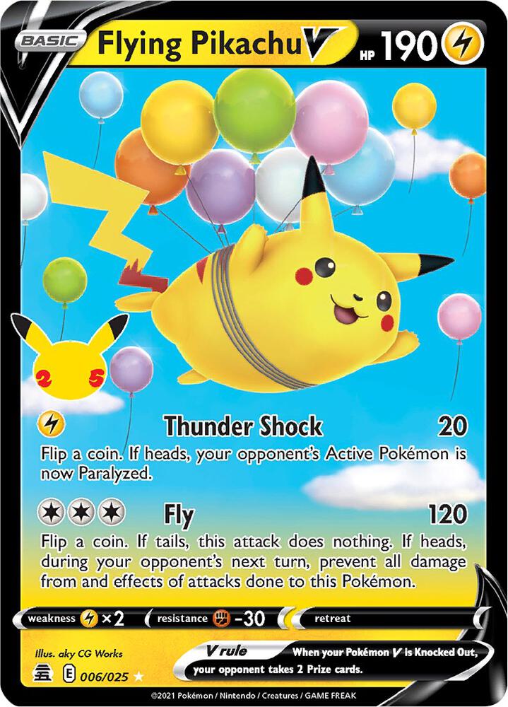 Flying Pikachu V - 006/025 | Ultra Rare | (CLB | Celebrations)