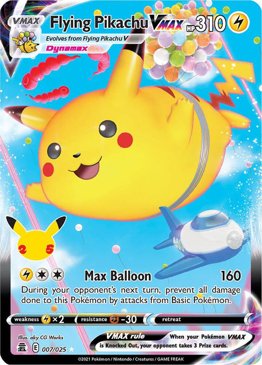 Flying Pikachu VMAX - 007/025 | Ultra Rare | (CLB | Celebrations)