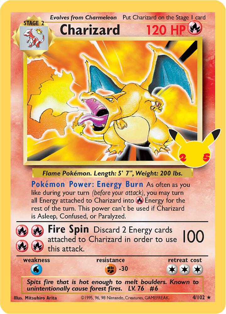 Charizard - 4/102 | Classic Collection | (CCC | Celebrations: Classic Collection)