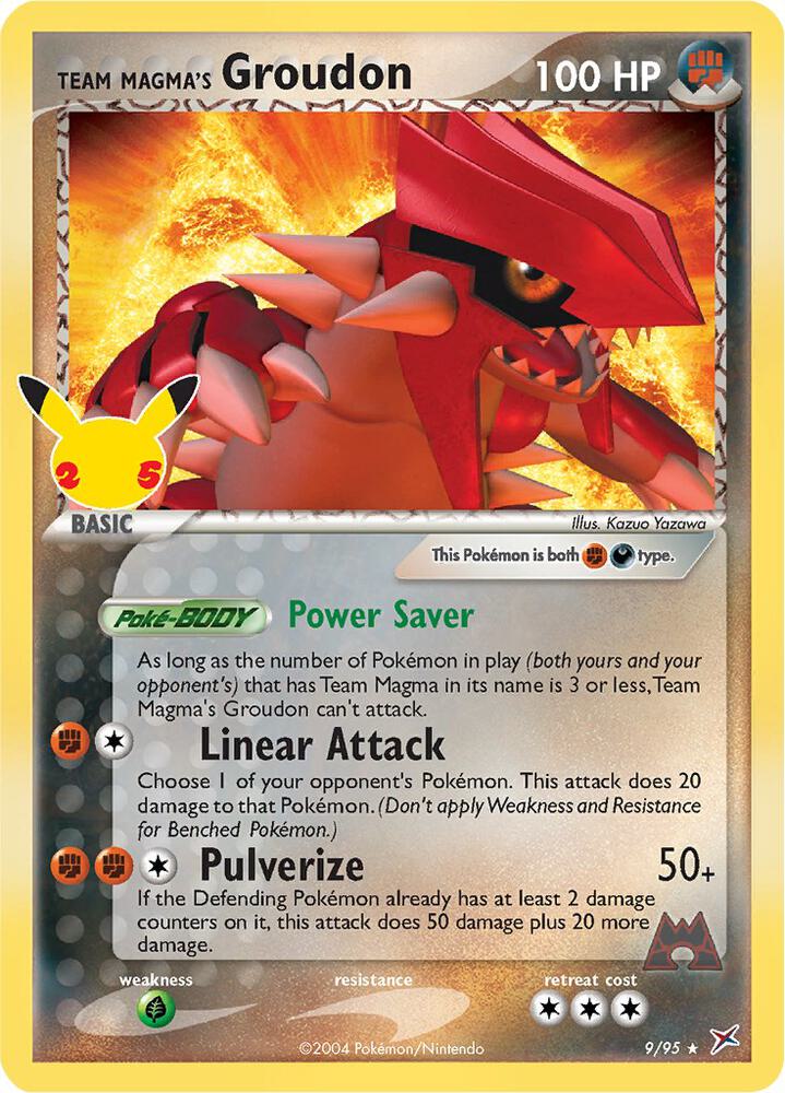 Team Magma's Groudon - 9/95 | Classic Collection | (CCC | Celebrations: Classic Collection)