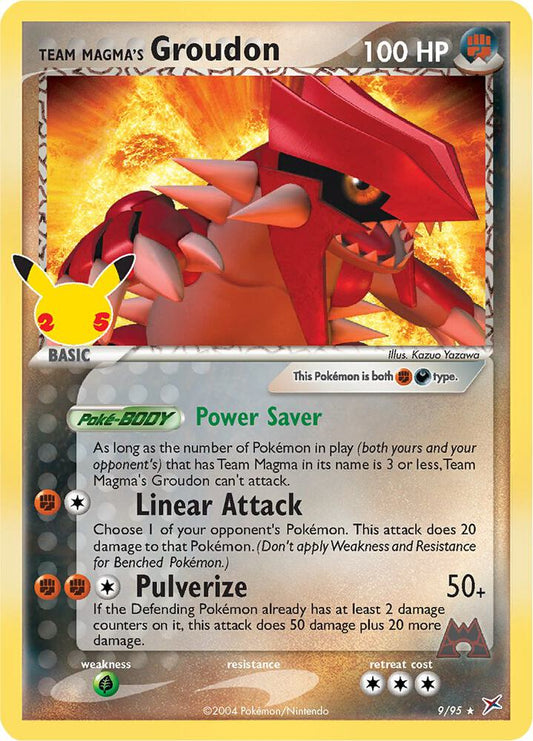 Team Magma's Groudon - 9/95 | Classic Collection | (CCC | Celebrations: Classic Collection)