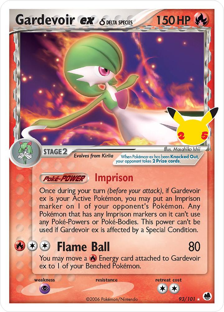 Gardevoir ex (Delta Species) - 93/101 | Classic Collection | (CCC | Celebrations: Classic Collection)