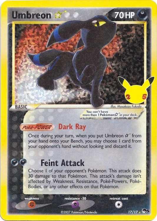 Umbreon Star - 17/17 | Classic Collection | (CCC | Celebrations: Classic Collection)
