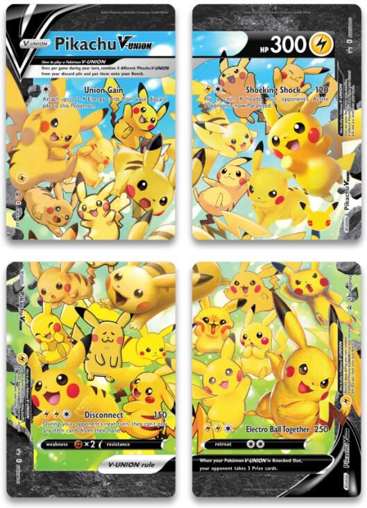 Pikachu V-Union [Set of 4] - | Promo | (SWSD | SWSH: Sword & Shield Promo Cards)