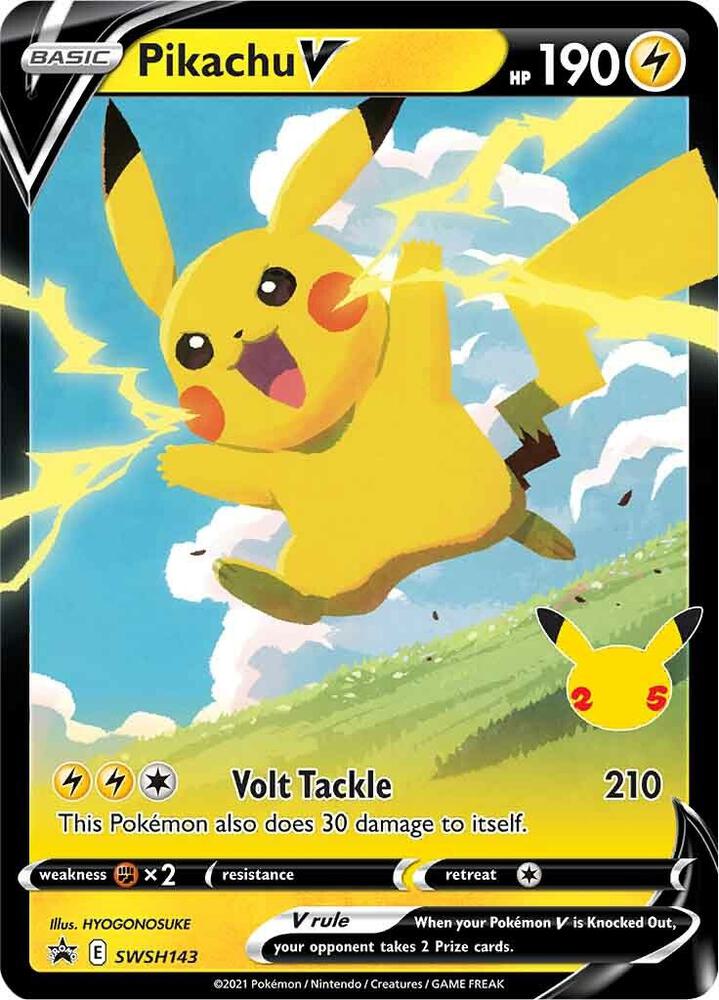 Pikachu V - SWSH143 | Promo | (SWSD | SWSH: Sword & Shield Promo Cards)