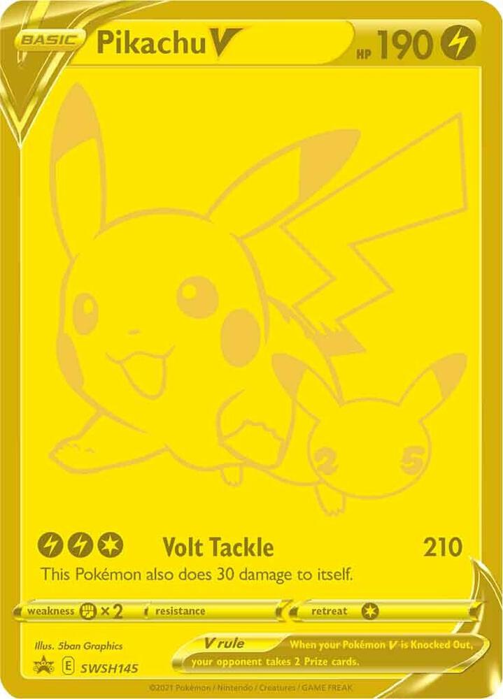 Pikachu V - SWSH145 | Promo | (SWSD | SWSH: Sword & Shield Promo Cards)