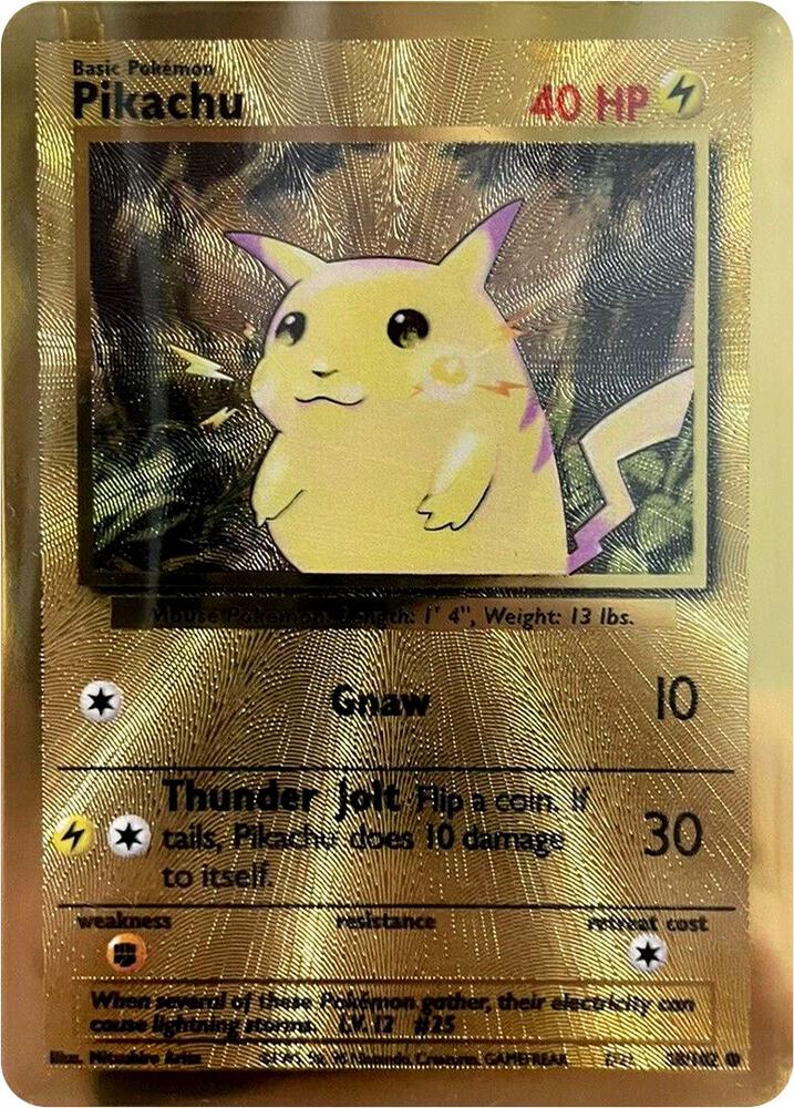 Pikachu - (Celebrations Metal Card) - 058/102 | Promo | (MCAP | Miscellaneous Cards & Products)
