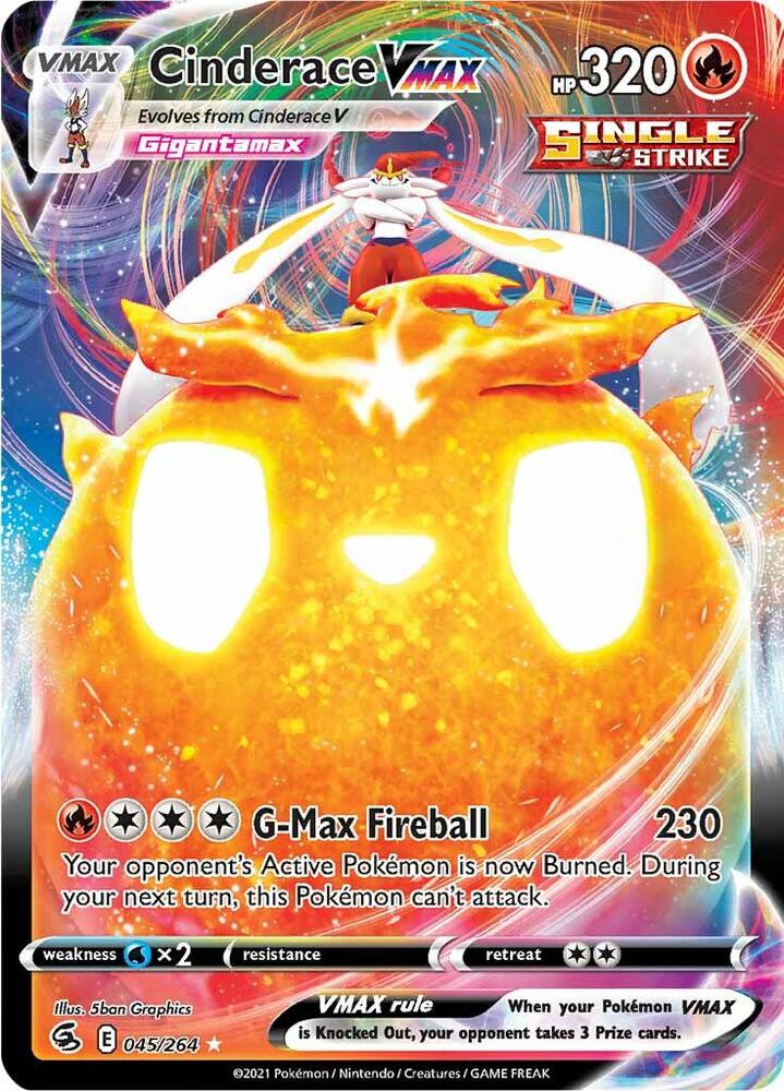 Cinderace VMAX - 045/264 | Ultra Rare | (SWSH08 | SWSH08: Fusion Strike)