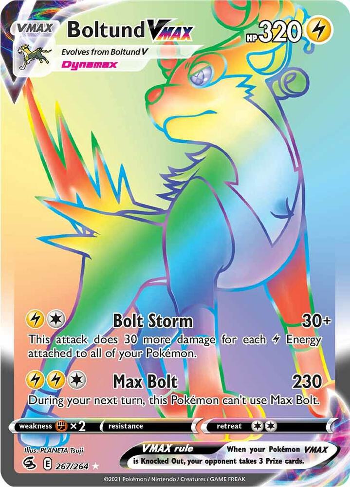 Boltund VMAX (Secret) - 267/264 | Secret Rare | (SWSH08 | SWSH08: Fusion Strike)