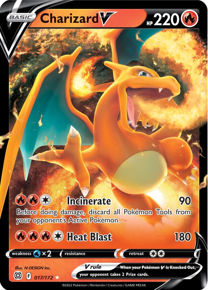 Charizard V - 017/172 | Ultra Rare | (SWSH09 | SWSH09: Brilliant Stars)