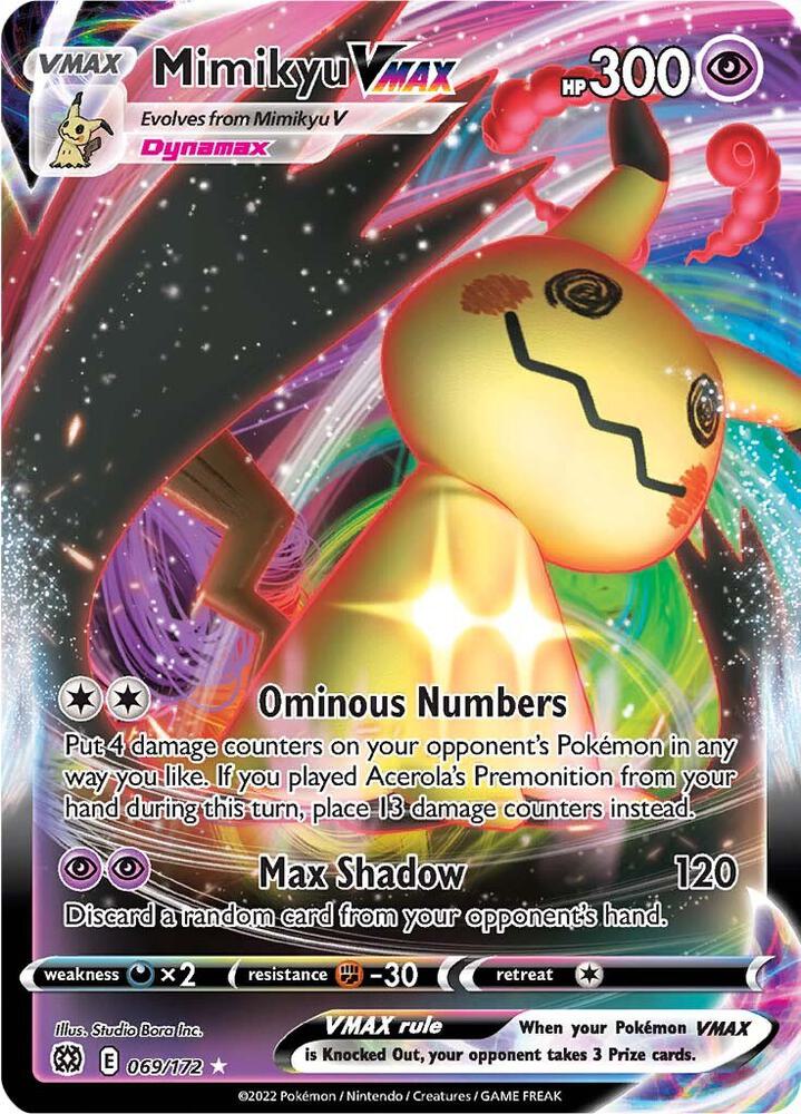 Mimikyu VMAX - 069/172 | Ultra Rare | (SWSH09 | SWSH09: Brilliant Stars)