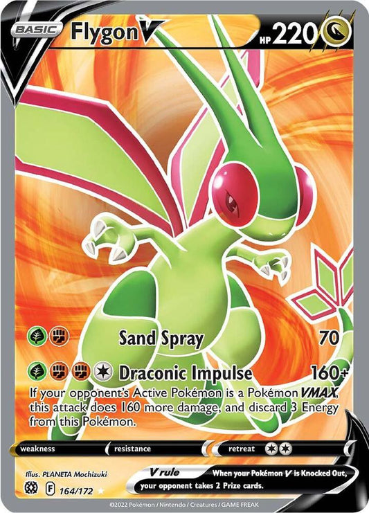 Flygon V (Full Art) - 164/172 | Ultra Rare | (SWSH09 | SWSH09: Brilliant Stars)