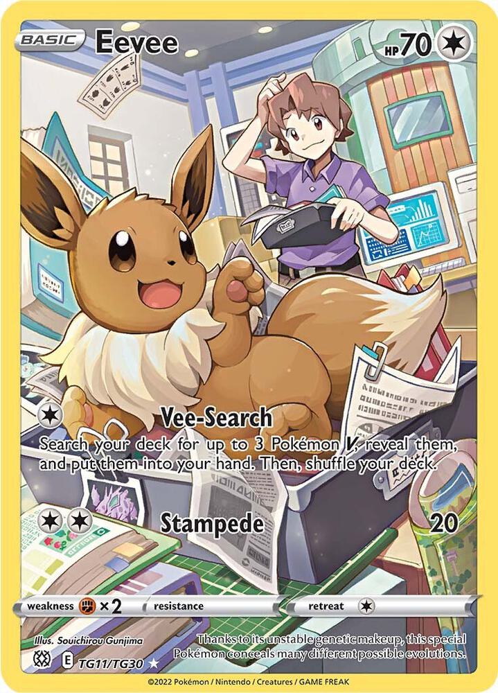 Eevee - TG11/TG30 | Ultra Rare | (SWSH09:TG | SWSH09: Brilliant Stars Trainer Gallery)