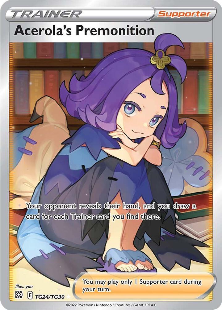 Acerola's Premonition - TG24/TG30 | Ultra Rare | (SWSH09:TG | SWSH09: Brilliant Stars Trainer Gallery)