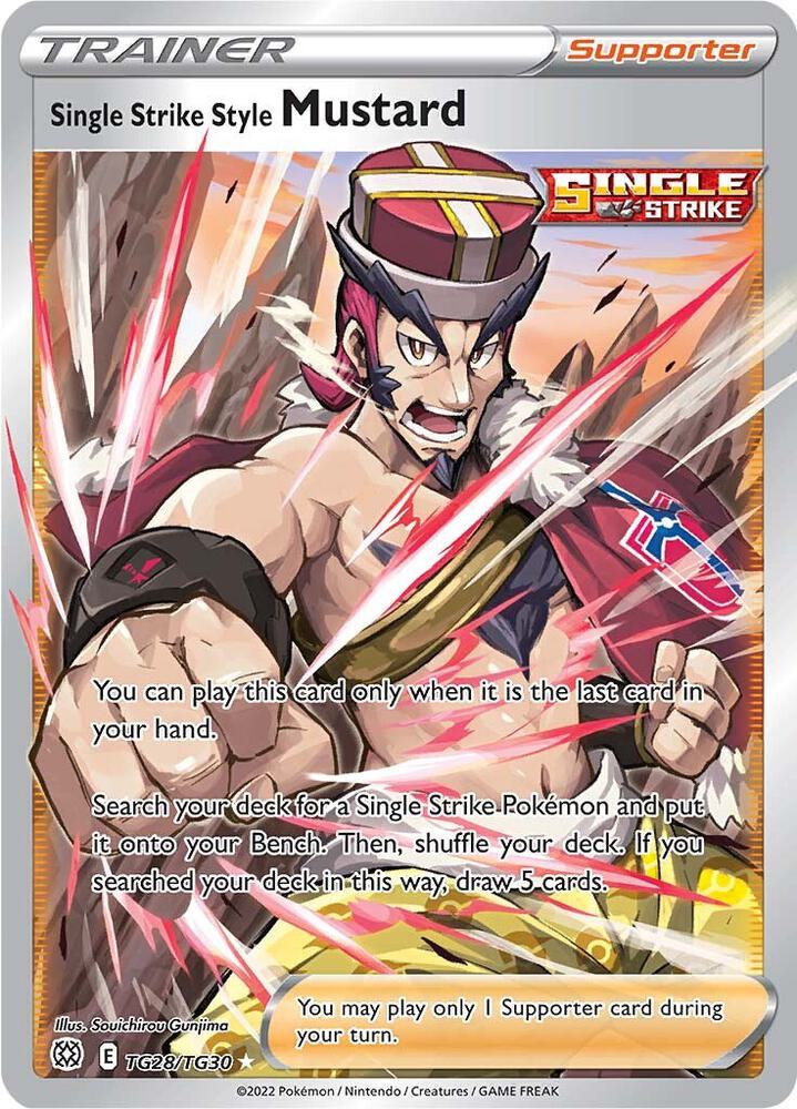 Single Strike Style Mustard - TG28/TG30 | Ultra Rare | (SWSH09:TG | SWSH09: Brilliant Stars Trainer Gallery)
