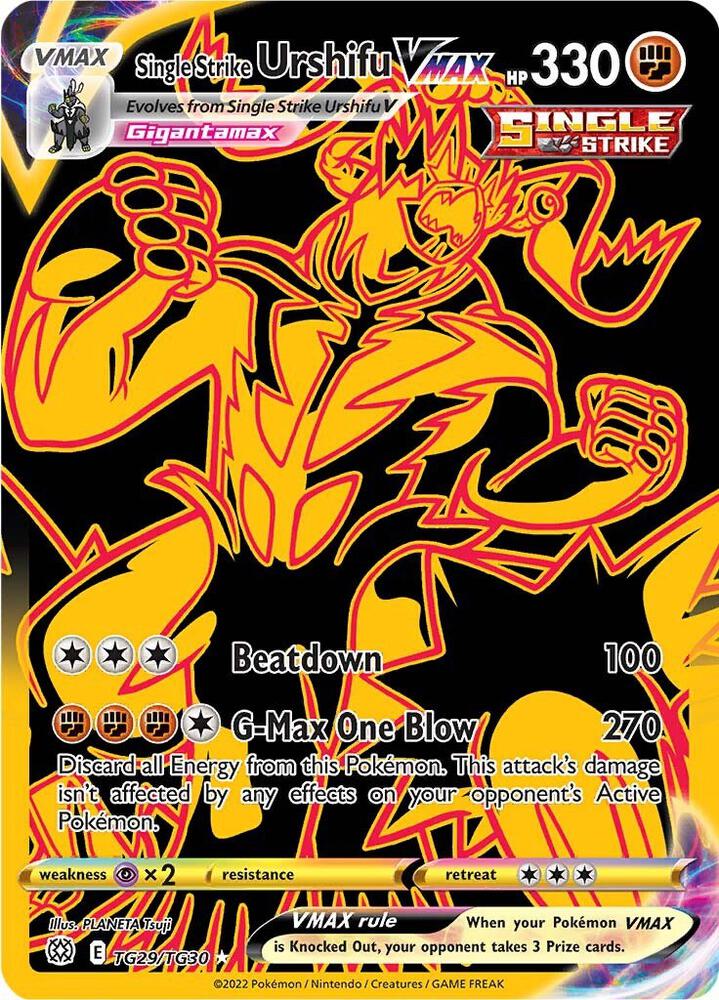 Single Strike Urshifu VMAX (Secret) - TG29/TG30 | Ultra Rare | (SWSH09:TG | SWSH09: Brilliant Stars Trainer Gallery)