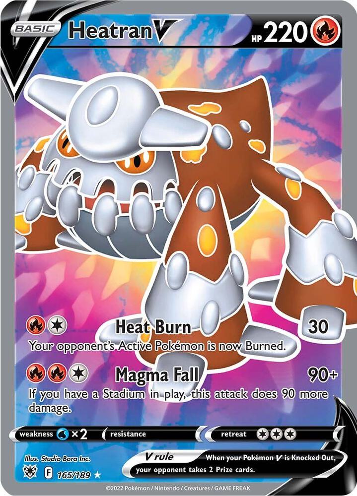 Heatran V (Full Art) - 165/189 | Ultra Rare | (SWSH10 | SWSH10: Astral Radiance)
