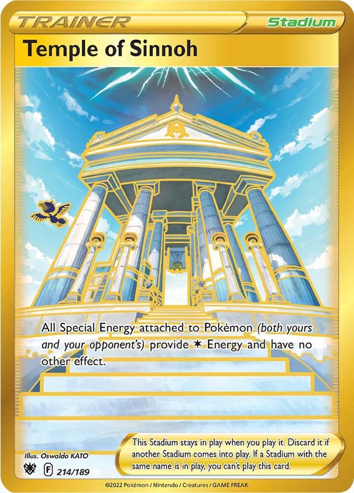 Temple of Sinnoh (Secret) - 214/189 | Secret Rare | (SWSH10 | SWSH10: Astral Radiance)