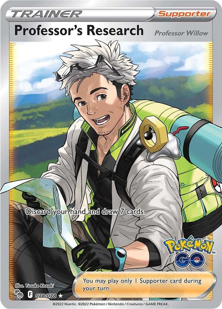 Professor's Research [Professor Willow] (Full Art) - 078/078 | Ultra Rare | (PGO | Pokemon GO)