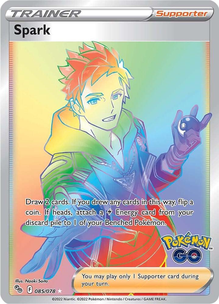 Spark (Secret) - 085/078 | Secret Rare | (PGO | Pokemon GO)