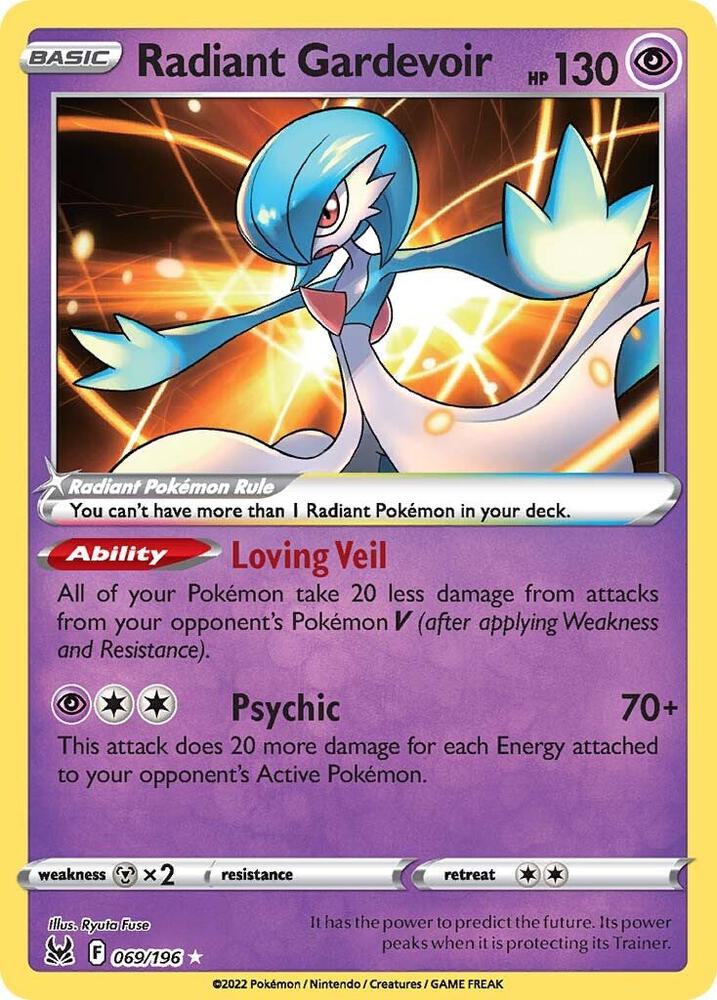 Radiant Gardevoir - 069/196 | Radiant Rare | (SWSH11 | SWSH11: Lost Origin)