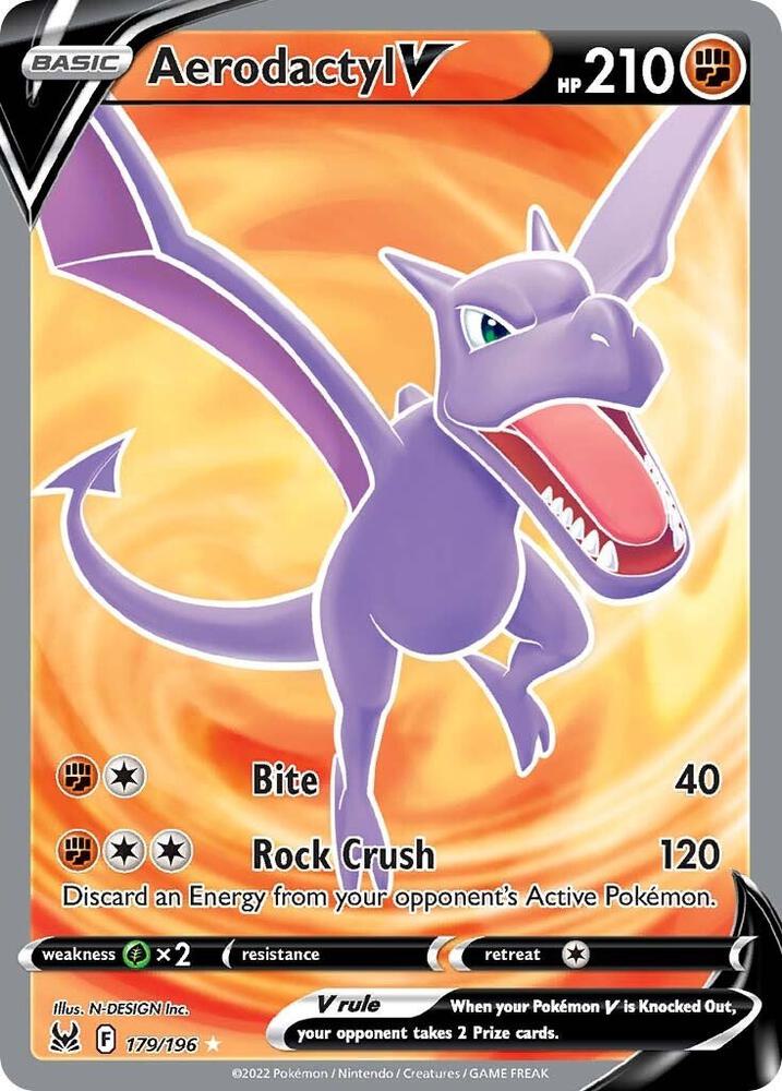 Aerodactyl V (Full Art) - 179/196 | Ultra Rare | (SWSH11 | SWSH11: Lost Origin)