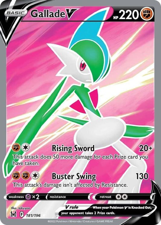 Gallade V (Full Art) - 181/196 | Ultra Rare | (SWSH11 | SWSH11: Lost Origin)