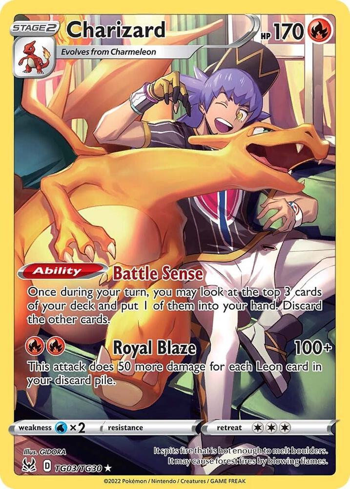 Charizard - TG03/TG30 | Ultra Rare | (SWSH11: TG | SWSH11: Lost Origin Trainer Gallery)