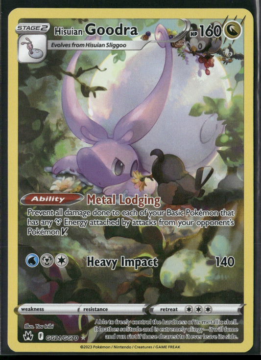 Hisuian Goodra Ultra Rare Crown Zenith: Galarian Gallery CRZ:GG GG21/GG70 NM