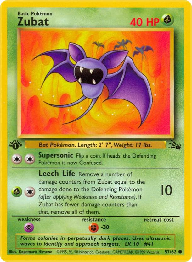 Zubat - 57/62 | Common | (FO | Fossil)