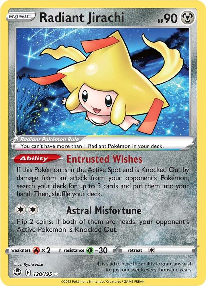Radiant Jirachi - 120/195 | Radiant Rare | (SWSH12 | SWSH12: Silver Tempest)