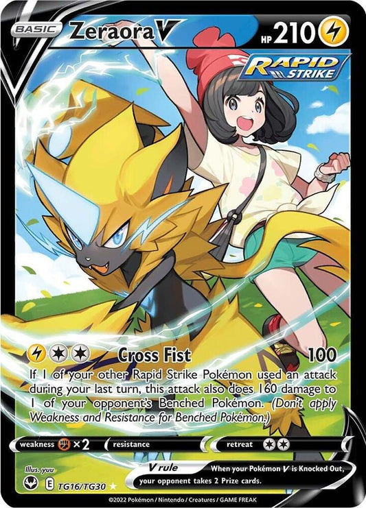 Zeraora V | Ultra Rare | (SWSH12: TG | SWSH12: Silver Tempest Trainer Gallery)