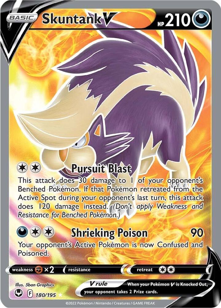 Skuntank V (Full Art) - 180/195 | Ultra Rare | (SWSH12 | SWSH12: Silver Tempest)