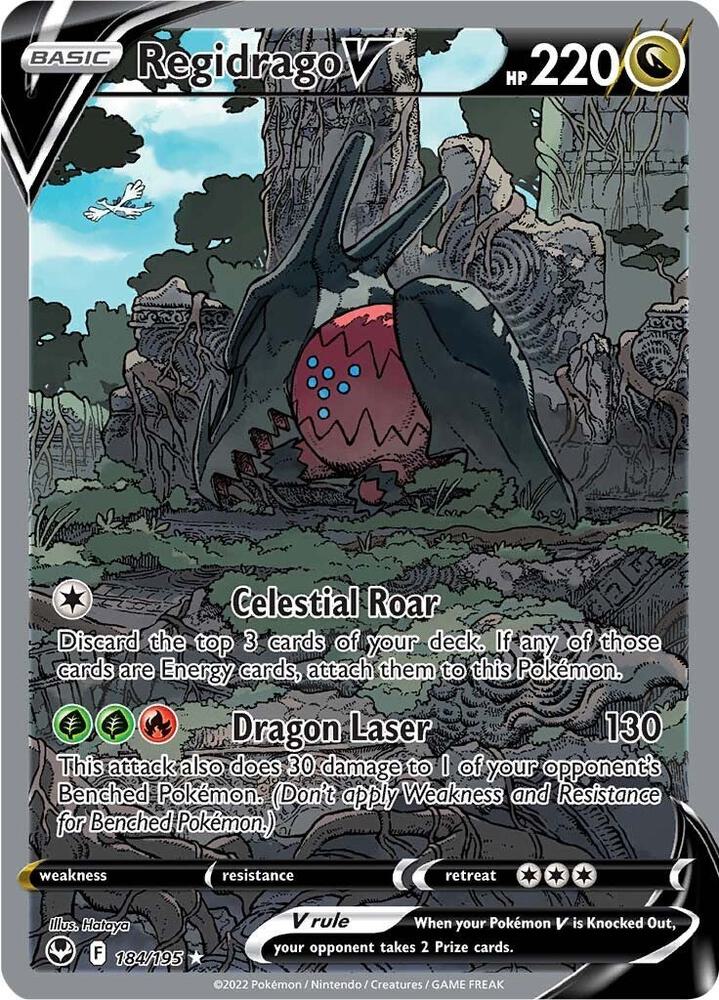 Regidrago V (Alternate Full Art) - 184/195 | Ultra Rare | (SWSH12 | SWSH12: Silver Tempest)