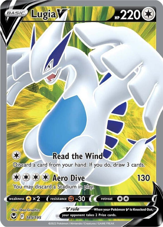 Lugia V (Full Art) - 185/195 | Ultra Rare | (SWSH12 | SWSH12: Silver Tempest)