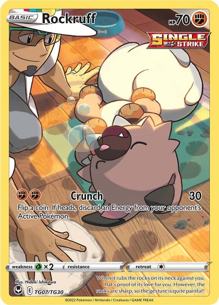 Rockruff - TG07/TG30 | Ultra Rare | (SWSH12: TG | SWSH12: Silver Tempest Trainer Gallery)