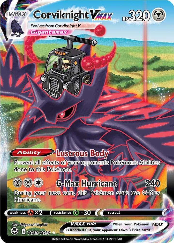 Corviknight VMAX - TG19/TG30 | Ultra Rare | (SWSH12: TG | SWSH12: Silver Tempest Trainer Gallery)